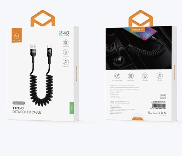 2A Nylon Spring Type-C Cable (1.8m)