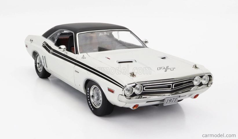 Greenlight Dodge Challenger R/t Coupe 1971 1:18 Bílá Černá