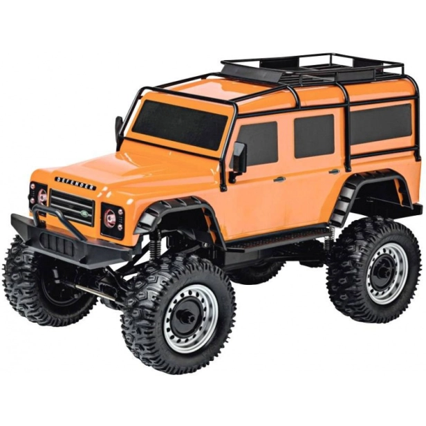 RC auto Siva Land Rover Defender, oranžová
