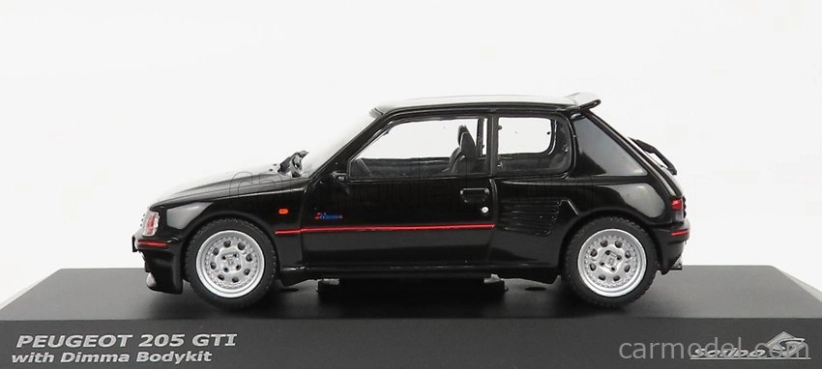 Solido Peugeot 205 Gti Dimma Body Kit 1988 1:43 Black