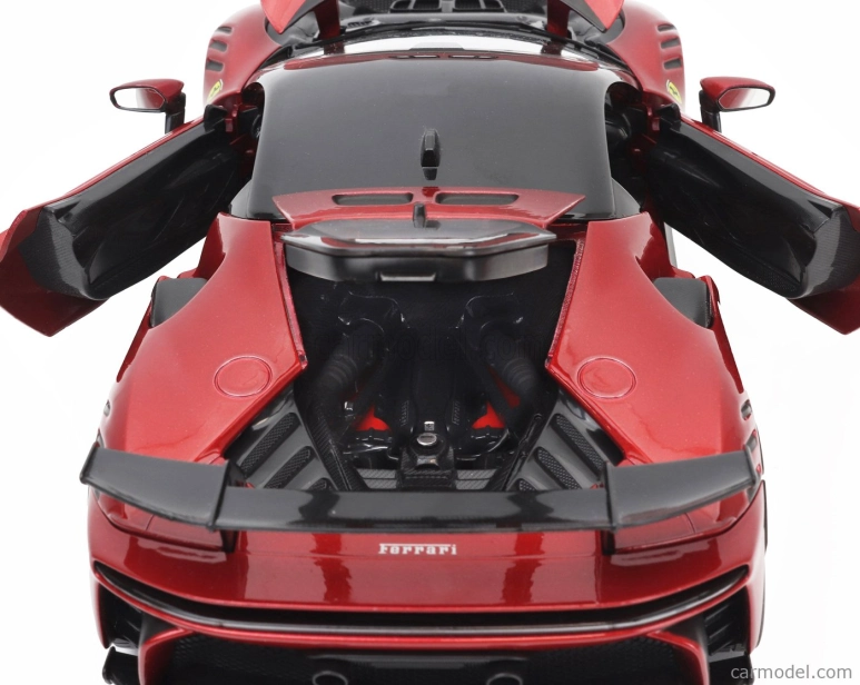 Bburago Ferrari Sf90xx Stradale 2024 1:18 Rosso Magma - Červená S Černou