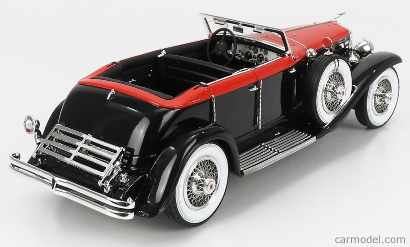 Modely v mierke Matrix Duesenberg J Riviera Phaeton By Brunn Cabriolet Open 1934 1:18 Black Orange