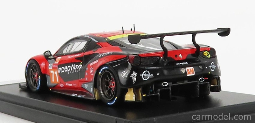 Looksmart Ferrari 488 Gte Evo 3.9l Turbo V8 Team Inception Racing N 71 1:43, červená