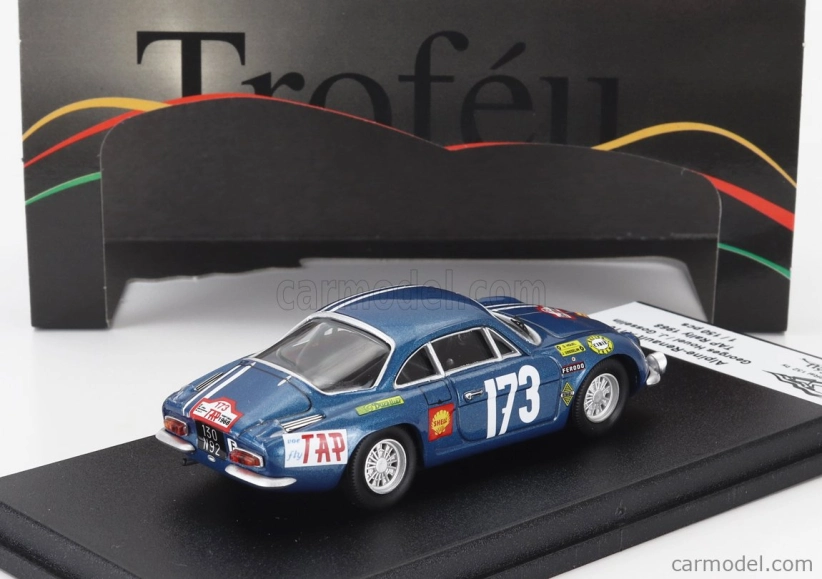 Trofeu Renault Alpine A110 (night Version) N 173 Rally Tap 1968 Georges Houel - Jean Gosselin 1:43 Blue