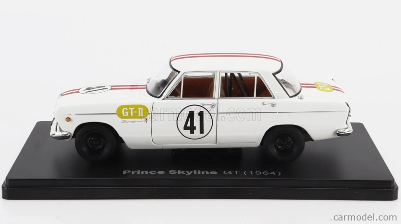Edicola Prince Skyline Gt N 41 Racing 1964 1:24 Biela červená