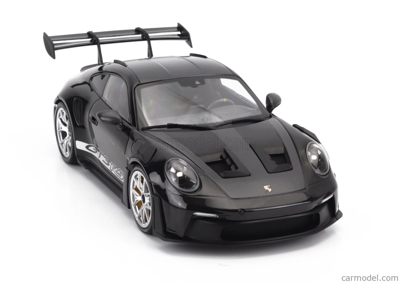Minichamps Porsche 911 992 Gt3 Rs Coupe 2023 - Silver Wheels 1:18 Black
