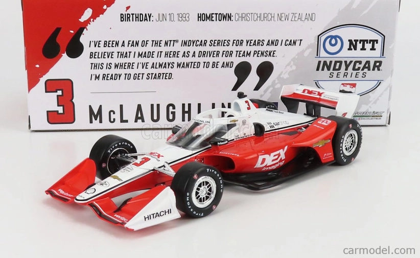 Greenlight Chevrolet Team Penske Dex Imaging N 3 1:18, červenobílá