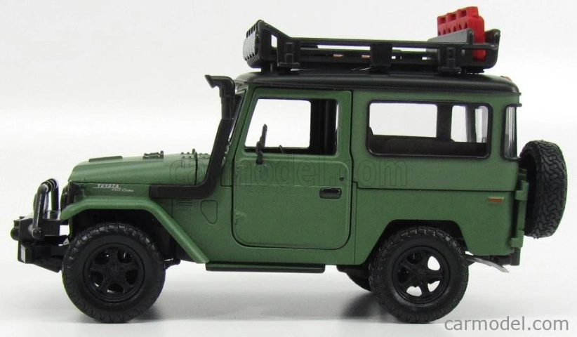 Motor-max Toyota Fj40 Land Cruiser Hard-top Closed Off Road Version 1980 1:24 Matná Zelená Černá