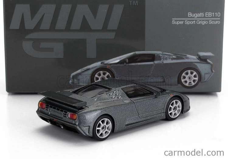 Mini-gt Bugatti Eb110 Super Sports Lhd 1995 1:64 Grey