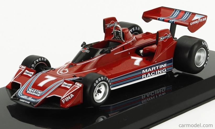 Edicola Brabham F1 Brabham Bt45b Martini Racing N 7 Sezóna 1976 Carlos Reutemann - Con Vetrina - s vitrínou 1:24 červená