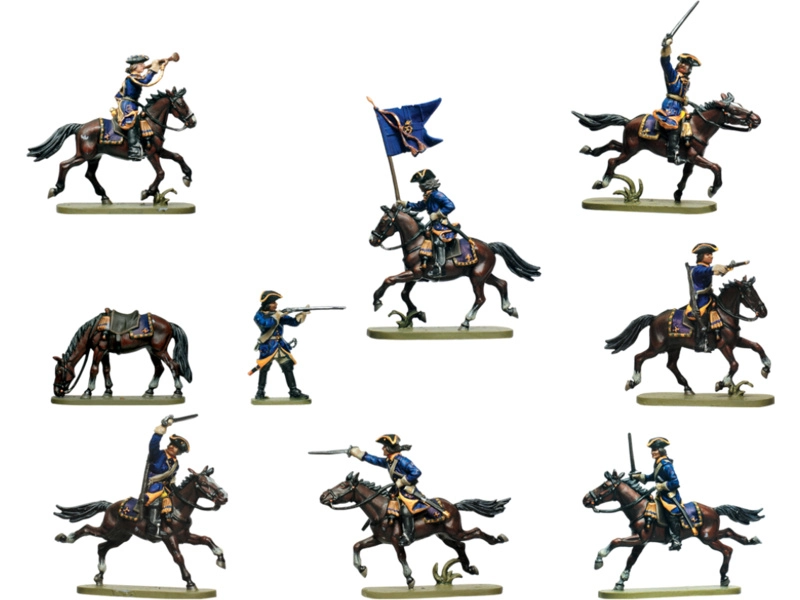 Zvezda figúrky – švédski dragúni (1:72)