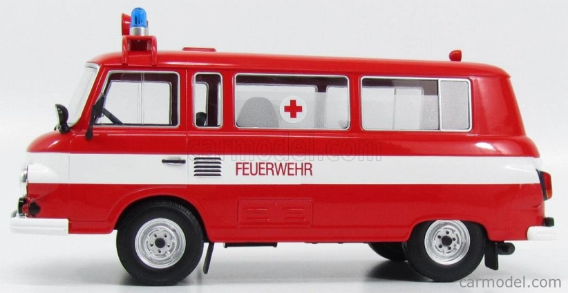 Mcg Barkas B1000 Ambulance Feuerwehr 1956 1:18 Červená Bílá