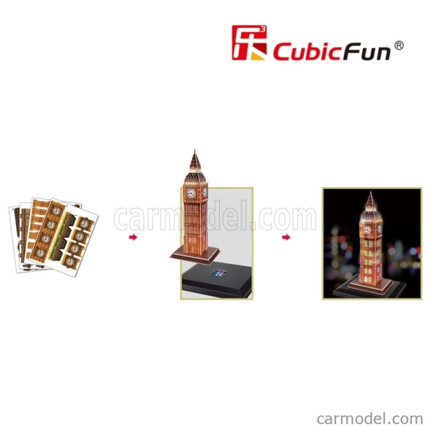 Cubicfun Puzzle Kit 3D In Foam Big Ben, 28 dílků