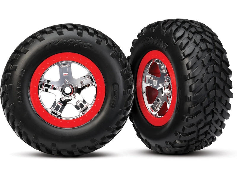 RC auto Traxxas Slash 1:10 RTR s LED osvětlením, červeno-modrá