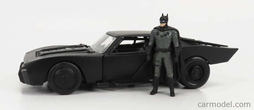 Jada Batman Batmobil s figúrkou 2022 - The Batman Movie 1:24 Matt Black