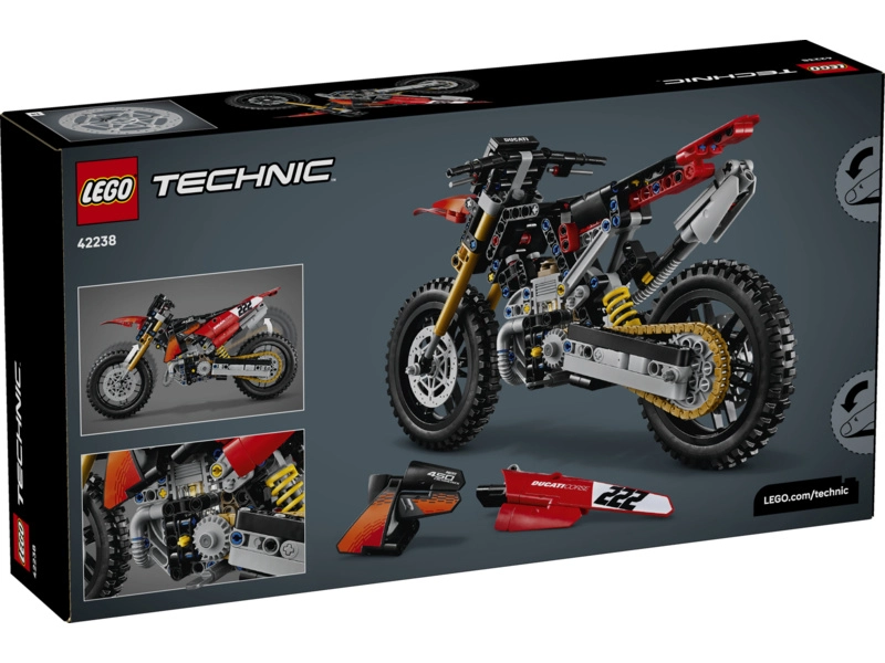 LEGO Technic – Motocykel Ducati Desmo450 MX Factory