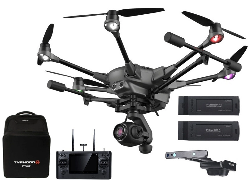 Yuneec Typhoon H Plus s Intel RealSense, batoh
