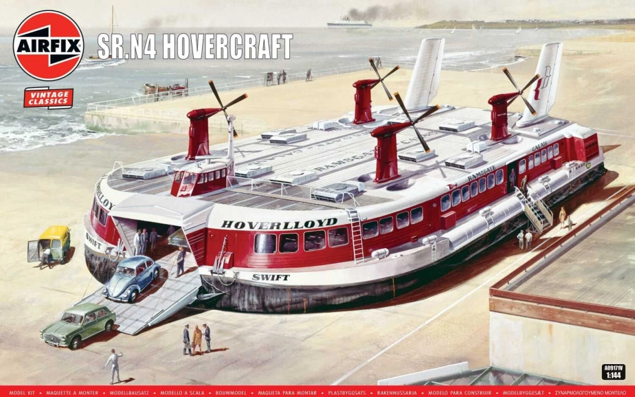 Classic Kit VINTAGE vznášedlo A09171V - SR.N4 Hovercraft (1:144)