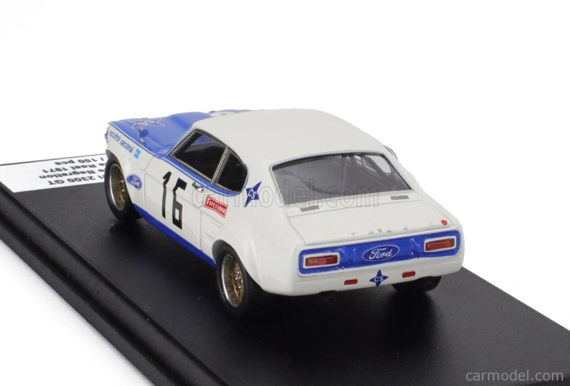Trofeu Ford england Capri 2300 Gt N 16 Winner Rally Vila Real 1971 Jorge De Bragation 1:43 Bílá Modrá