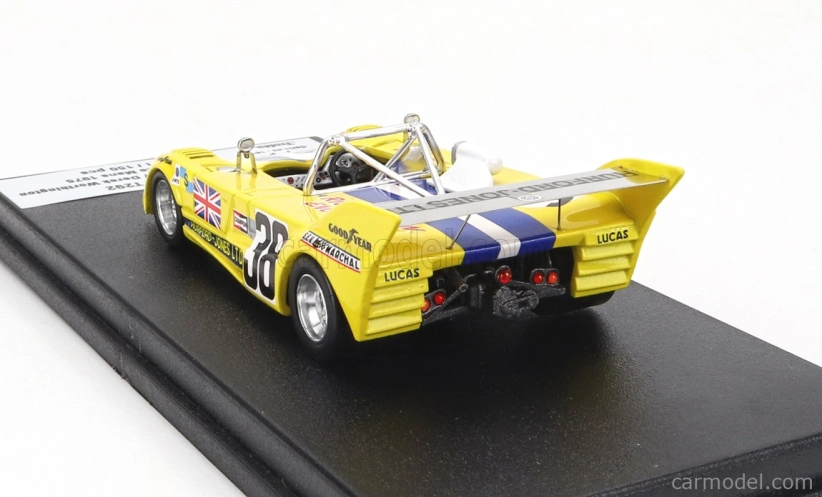 Trofeu Lola T292 Team Rays Racing N 38 24h Le Mans 1975 Nigel Clarkson - Derek Worthington 1:43 Žlutá