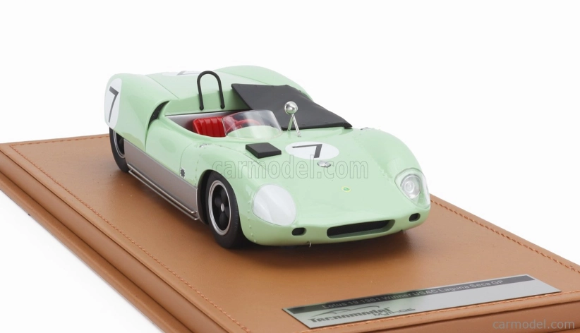 Tecnomodel Lotus 19 N 7 Winner Usac Road Racing Championship Laguna Seca 1961 Stirling Moss 1:18 Svetlozelená Strieborná