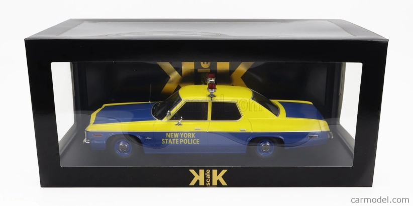 Dodge Monaco New York State Police 1974 v mierke 1:18 žlto-modrá