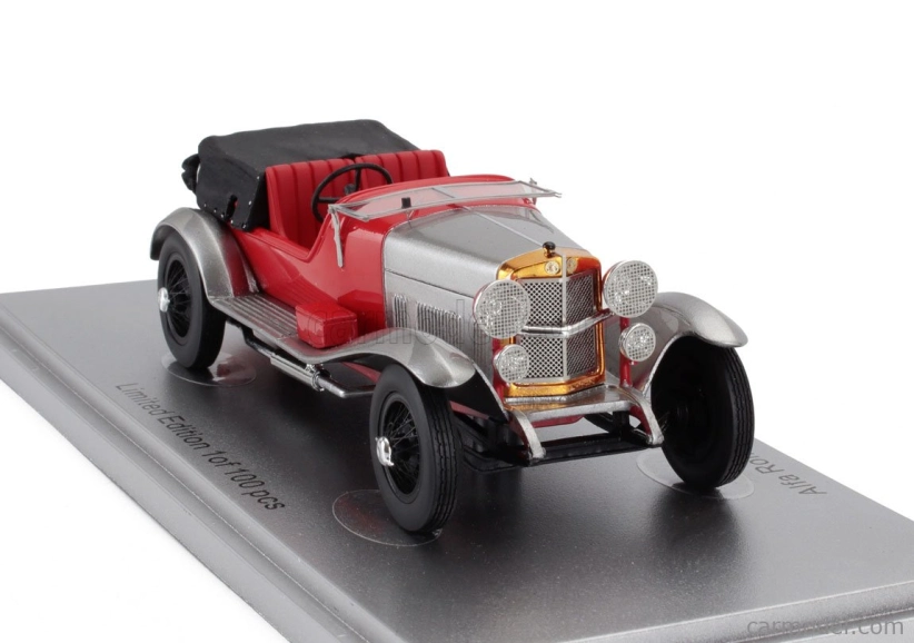 Kess-model Alfa romeo Rl Super Sport 4 Seat - 4 Posti - S krytými sedadlami 1927 1:43 Red Silver Black