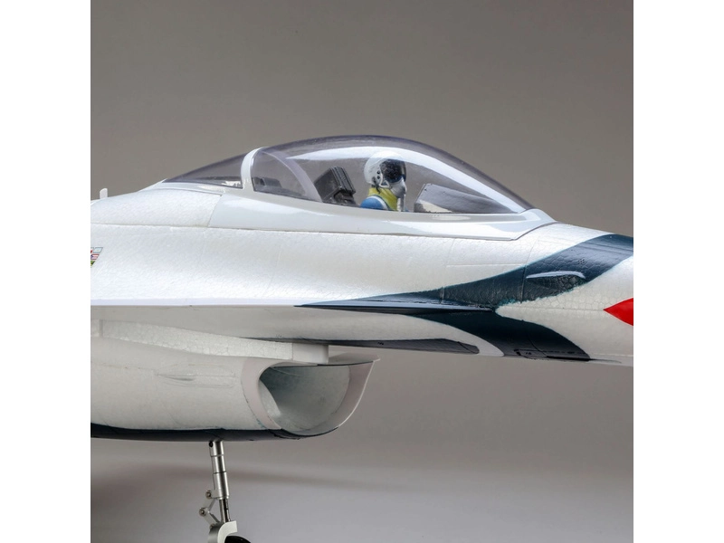 RC letadlo E-flite F-16 Thunderbirds 0.8m SAFE Select BNF Basic
