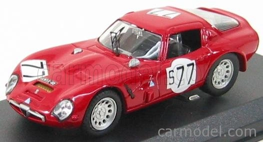 Najlepší model Alfa romeo Tz2 N 77 Nurburgring 1966 L.bianchi - H.schultz 1:43 Red