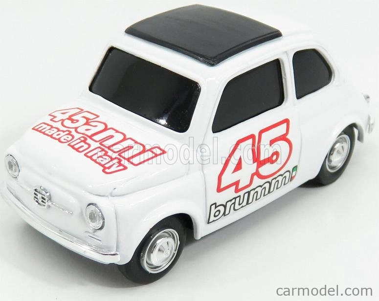 Brumm prom Fiat 500 Brums 45th Anniversary 1:43 Bílá