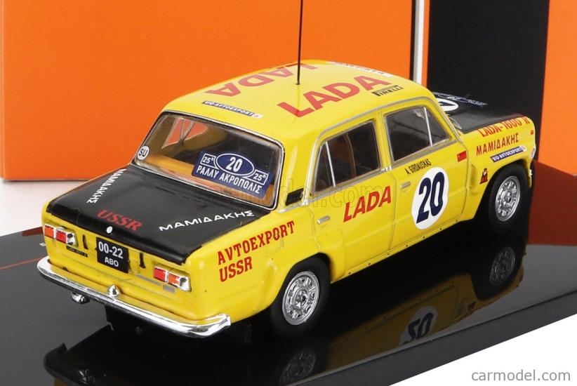 Ixo-models Lada fiat 1600r N 20 Ally Acropolis 1978 1:43, žlutá