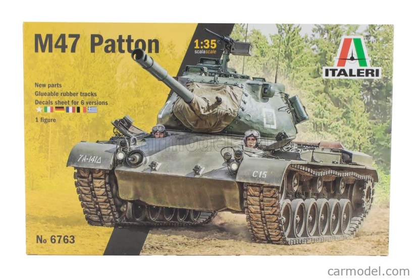 Italeri Datp Tank M47 Patton Wwii - Us Army - Nato Army 1945 - 1980 Military 1:35 /