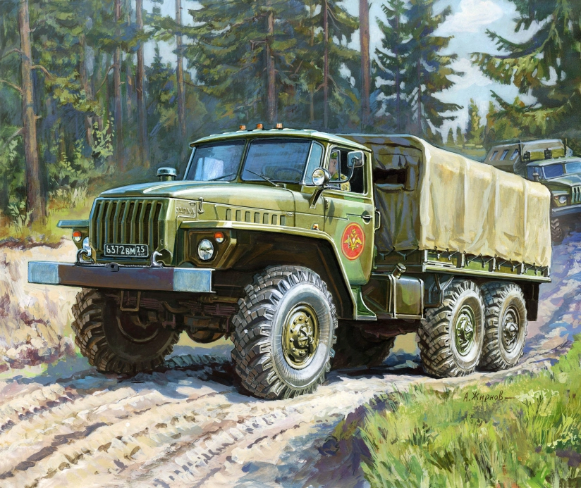 Zvezda Snap Kit - Ural-4320 (1:100)