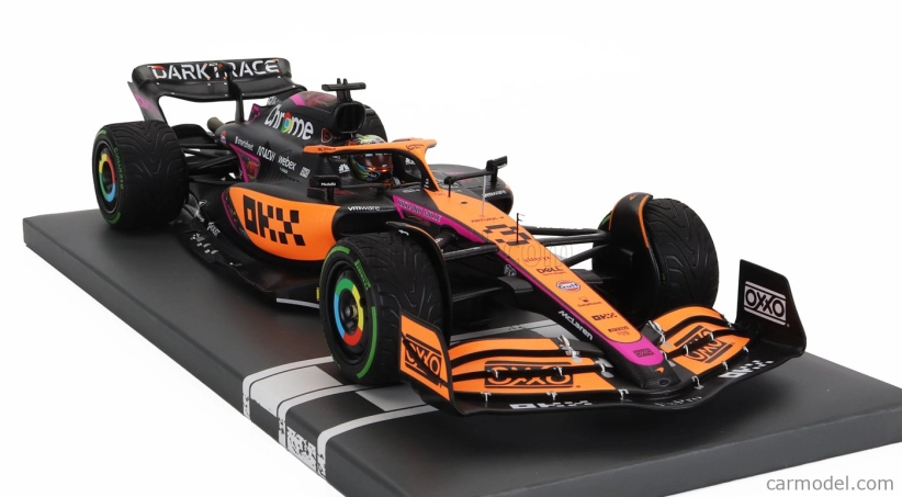 Minichamps Mclaren F1  Mcl36 Team Mclaren N 3 5th Singapore Gp 2022 Daniel Ricciardo 1:18 Oranžová Světle Modrá