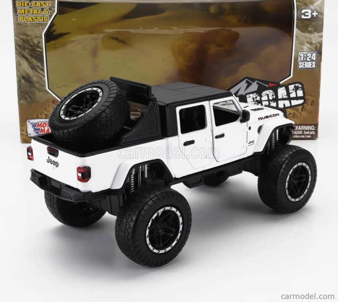 Motor-max Jeep Gladiator Pick-up Rubicon 2021 1:27 Bílá