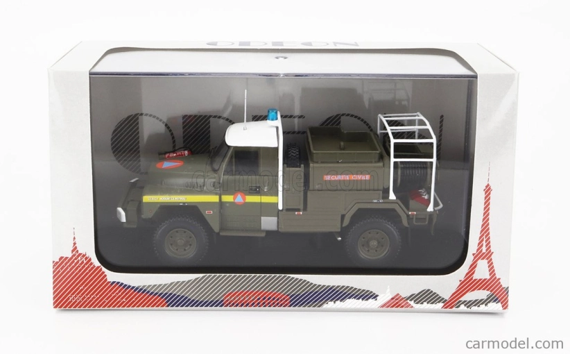Odeon Acmat Tpk 4-35-c Tanker Truck Ccfm Securite Civile 1985 1:43 Vojenská Zelená