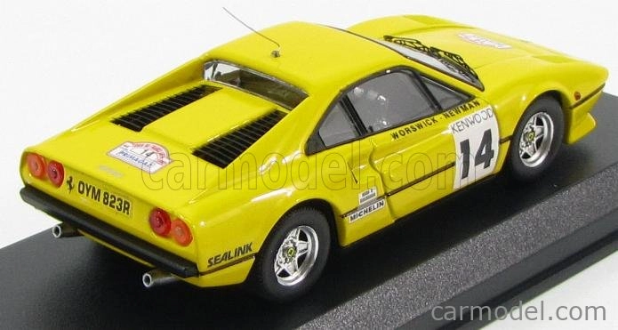 Najlepší model Ferrari 308 Gtb Coupe N 14 Tour De France 1985 Worswick - Newman 1:43 Yellow