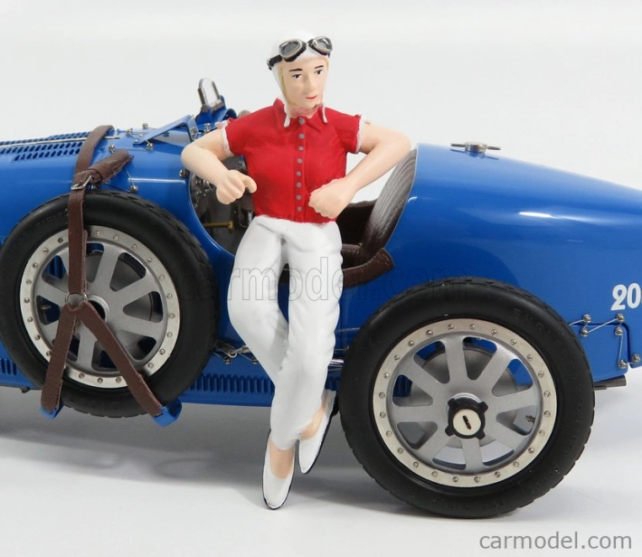 Cmc Bugatti T35 N 30 With Driver Figure 1924 1:18 Blue