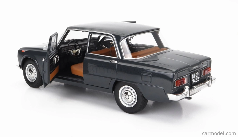 Mitica-diecast Alfa romeo Giulia 1.6 Ti 1962 1:18 Grigio Grafite - Grey