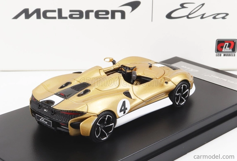 Lcd-model Mclaren Elva 2020 1:64 Šampaňské Bílé