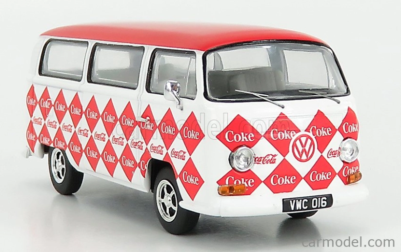 Corgi Volkswagen T1 Camper Van Coca-cola Coke 1961 1:43 Biela červená