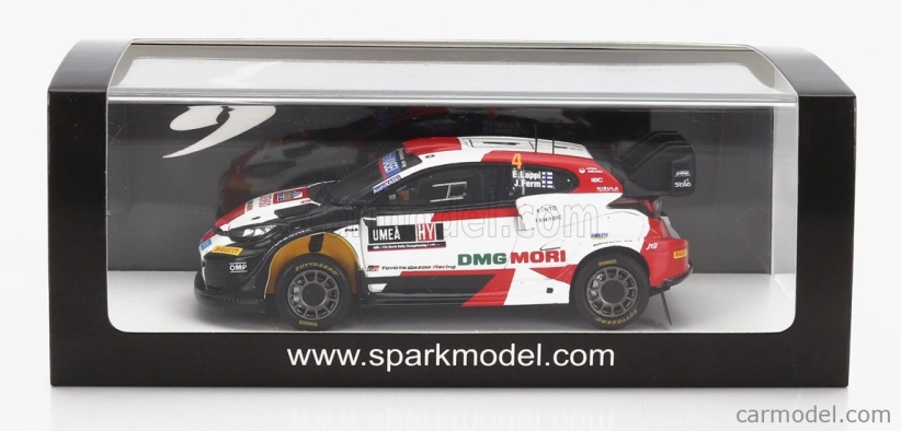 Spark-model Toyota Yaris Gr Rally1 Team Toyota Gazoo Racing Wrt N 4 3rd Rally Sweden 2022 E.lappi - J.ferm 1:43 Bílá Černá Červená