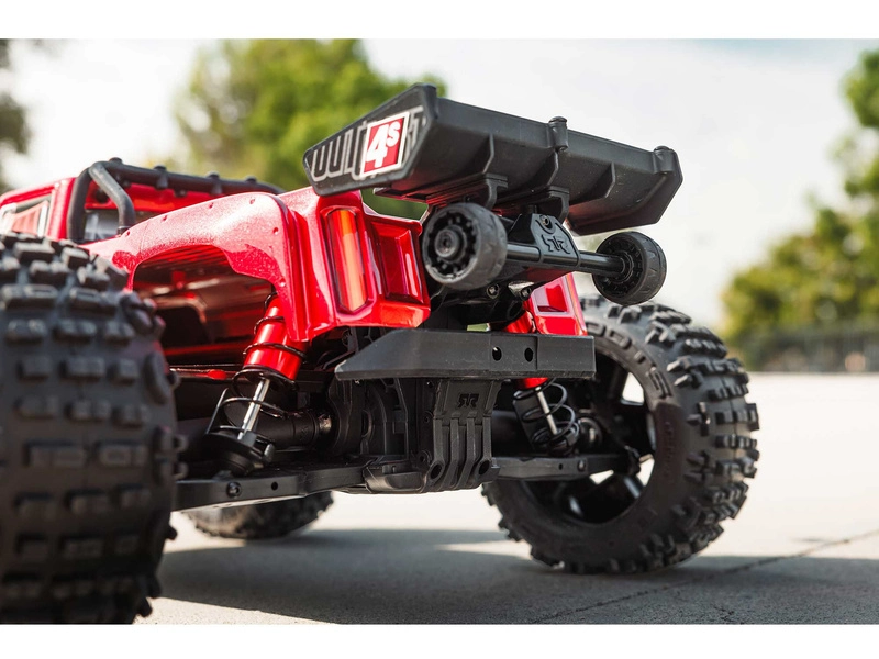 RC auto Arrma Outcast 4S V2 BLX 1:10 4WD RTR, červené
