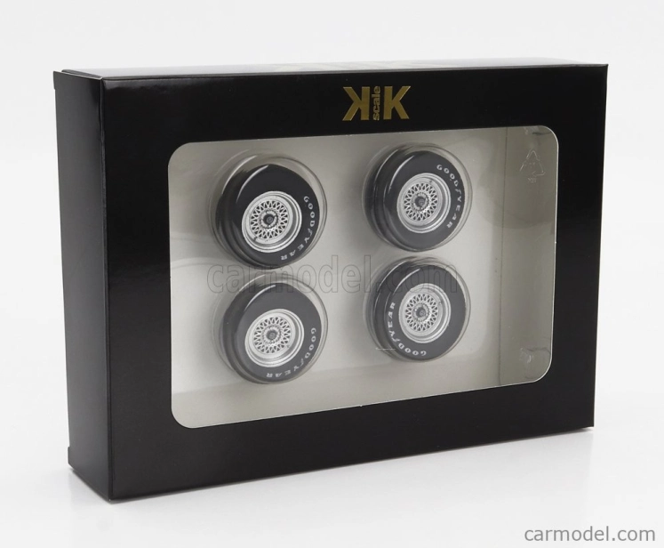 Sada príslušenstva 4x disky kolies a ráfiky pre Esprit Turbo 1981 1:18 Black Silver