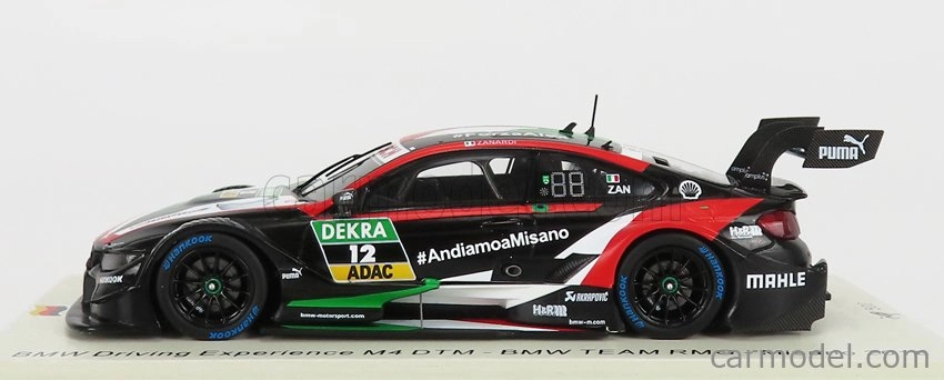 Spark-model BMW 4-series M4 Bmw Team Rmg N 12 Driving Experience Misano Italy 2018 A.zanardi 1:43 Černá Červená Bílá