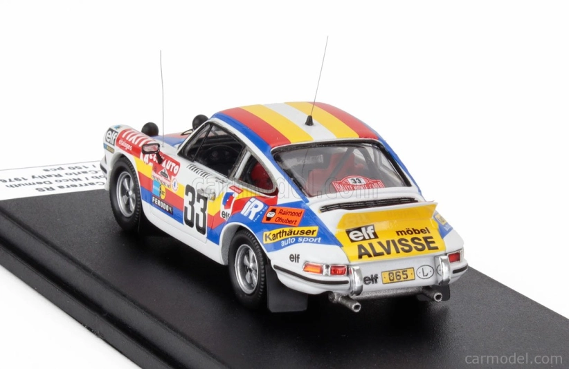 Trofeu Porsche 911 Carrera Rs Coupe (night Version) N 33 Rally Montecarlo 1976 Nicolas Koob - Nico Demuth 1:43 Různé