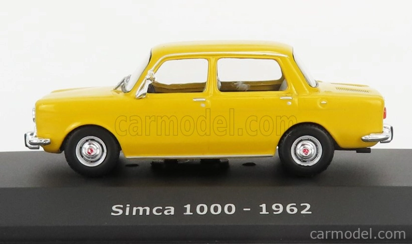Edicola Simca 1000 1962 - Con Vetrina - With Showcase 1:43 Žlutá