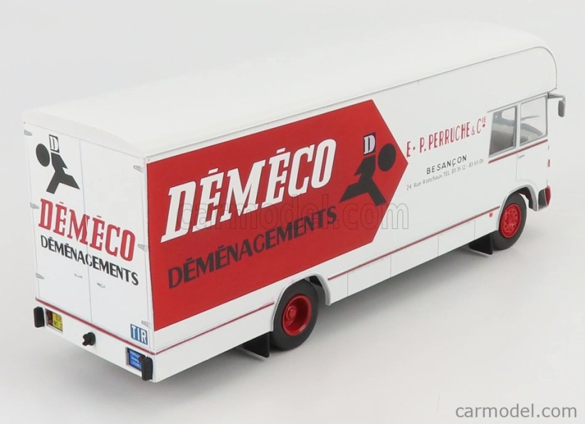 Edicola Berliet Gbk75 Truck Demeco 1967 1:43 Bielo-červená