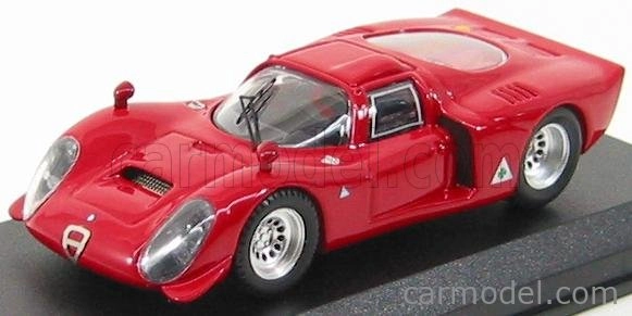 Najlepší model Alfa romeo 33.2 Prova 1968 1:43 Red