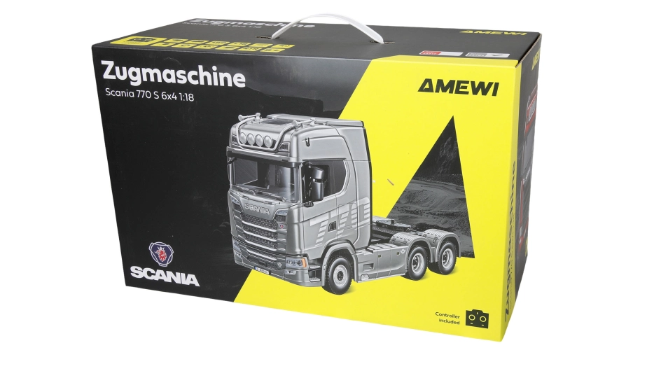 RC ťahač Scania 770 6x4 1:18 RTR, strieborná